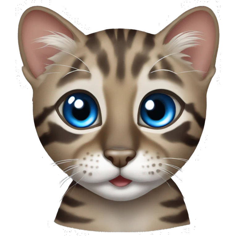 Mink bengal with Blue eyes  emoji