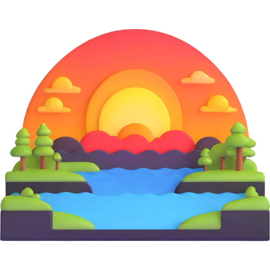 sunset setting emoji