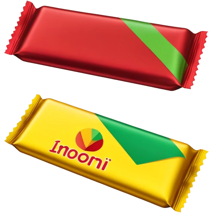 Rød-gul-grønn KVIKK LUNSJ bar emoji