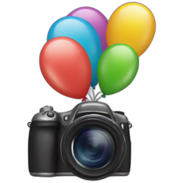 balloons camera emoji