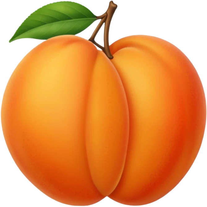 El albaricoque (conocido en países  emoji