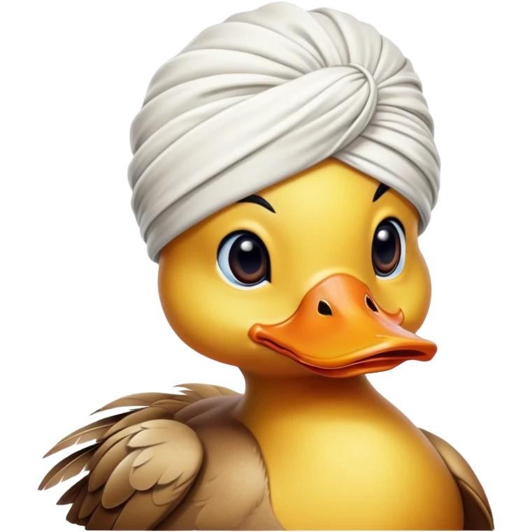 duck wearing turban emoji