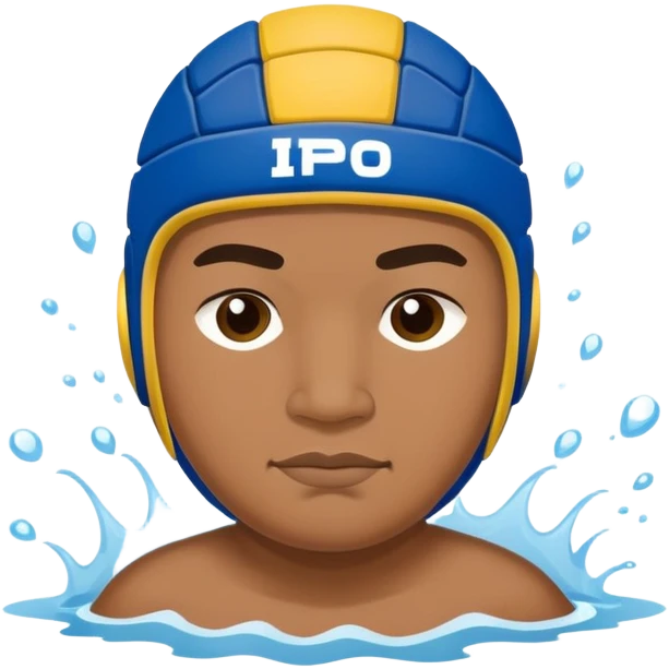 short fat filipino dark skinned water polo player emoji