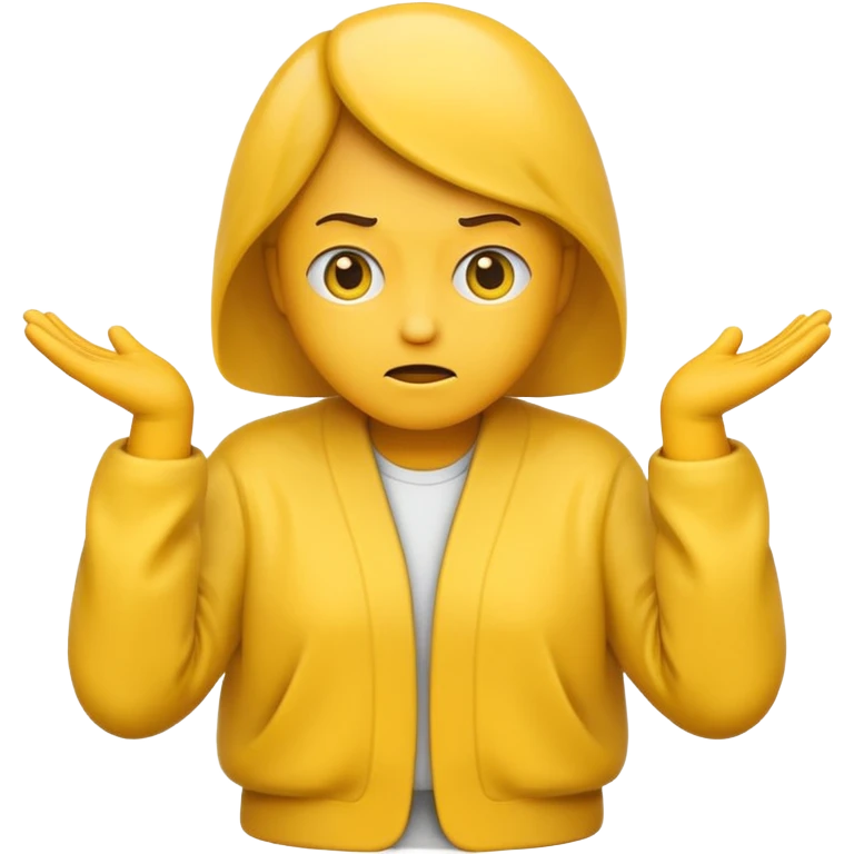 shrugging gesture emoji expressing not understanding emoji