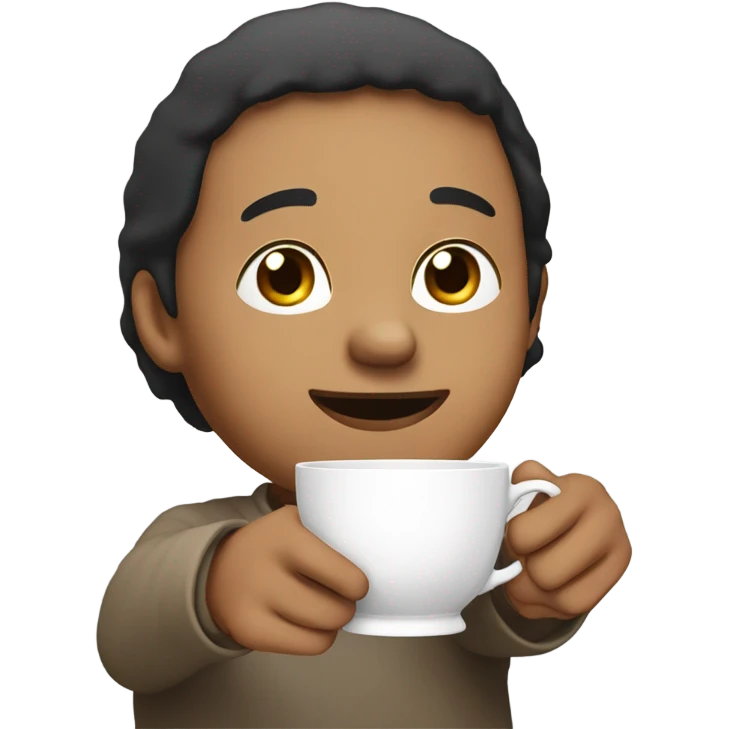 Drinking tea with pinky out emoji