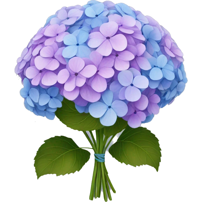 bouquet of hydrangeas emoji