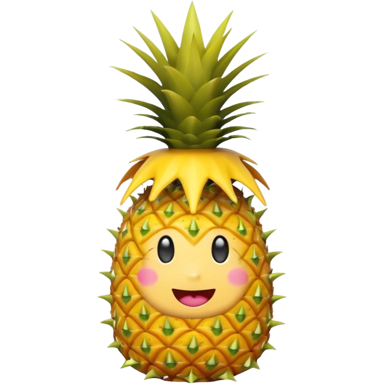 pineapple wearing party hat emoji