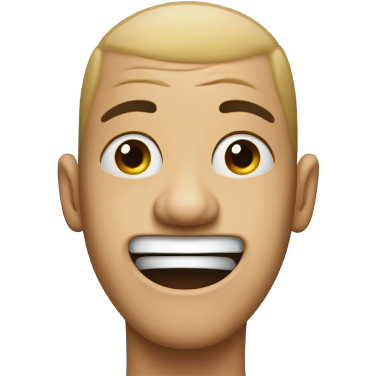 Person with funny face emoji