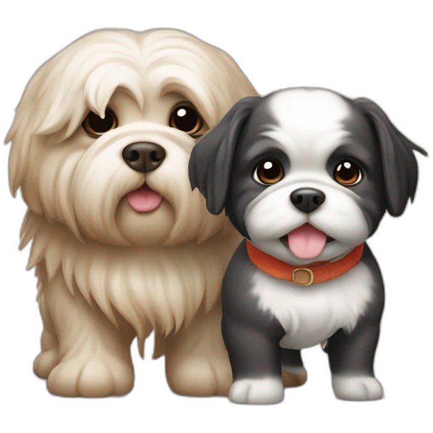 Shih tsu et cochon d’inde emoji