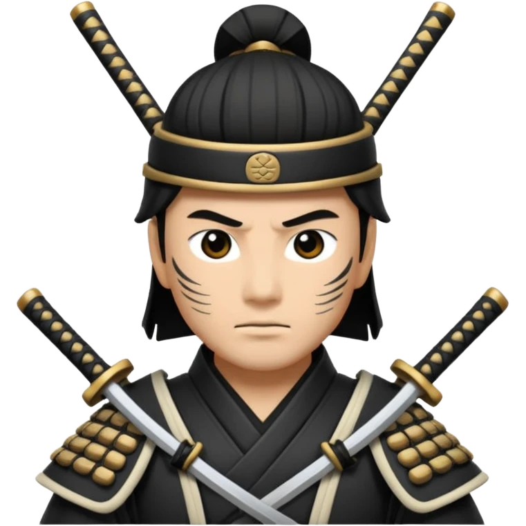 I want a black and white samurai. It is for an icon. emoji