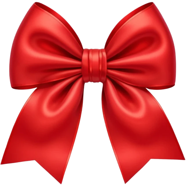 Red pookie bow emoji