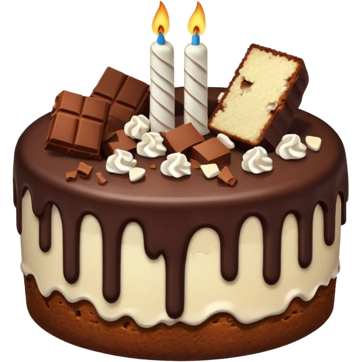 destroyed cake emoji