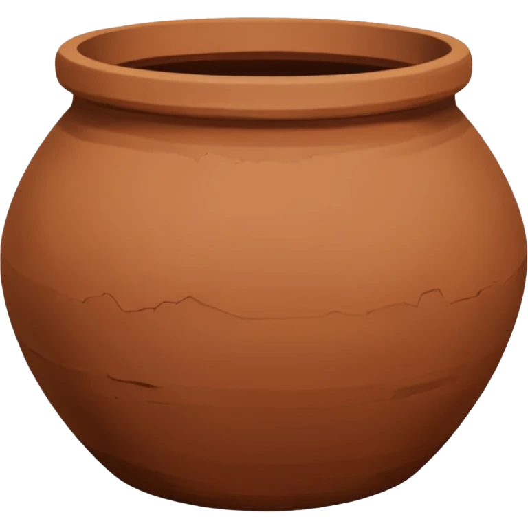 brown clay pot matka empty emoji