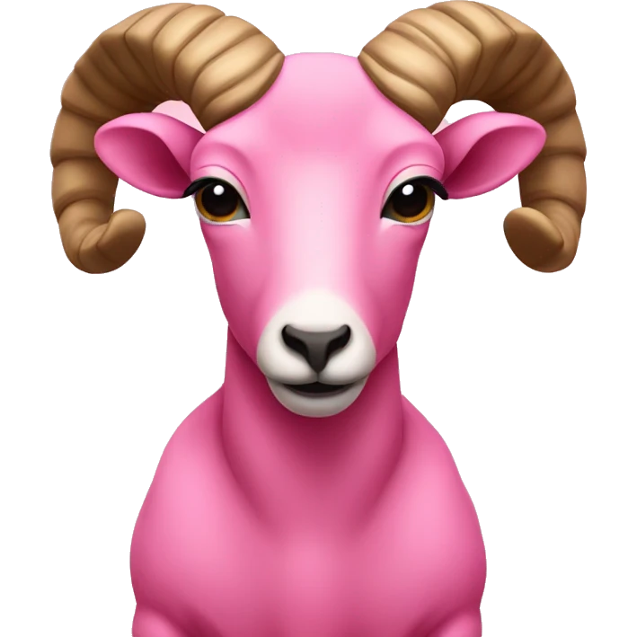 Pink aries zodiac sign symbol emoji