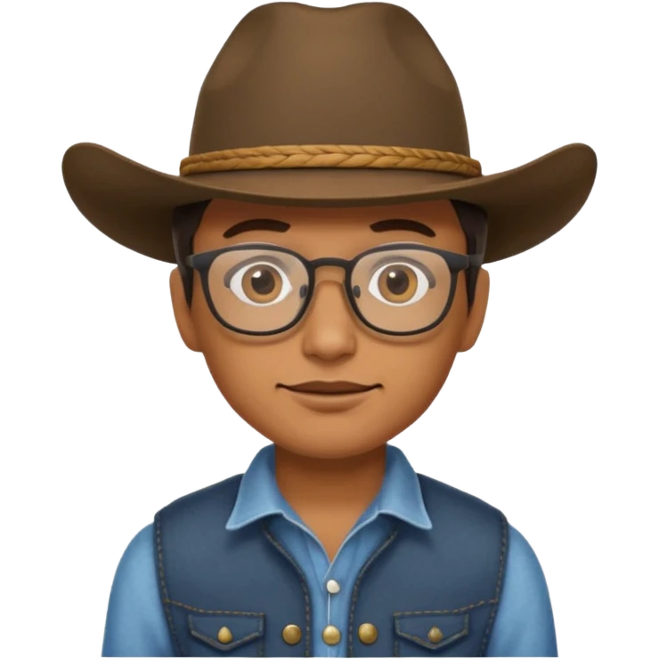 cowboy with glasses  emoji