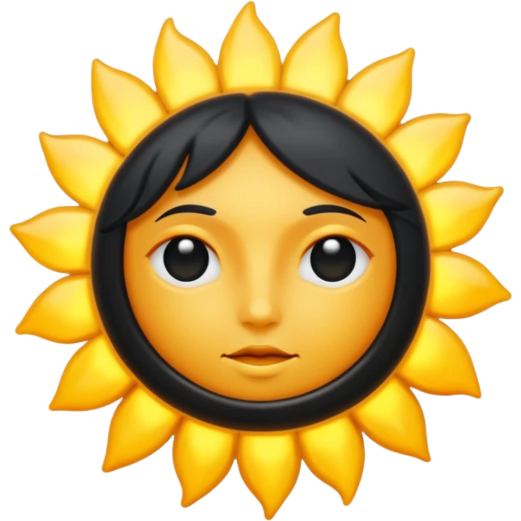 Soleil noir emoji