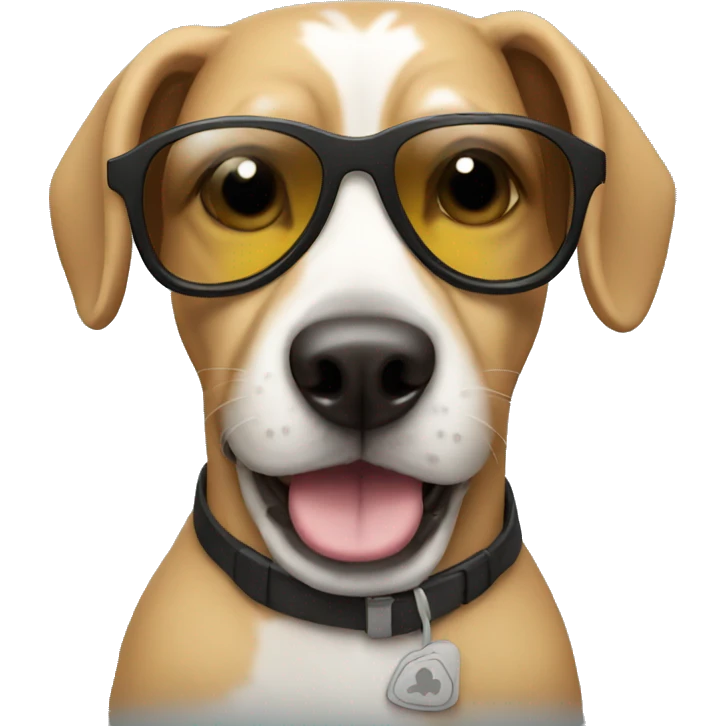Dog with sunglasses emoji