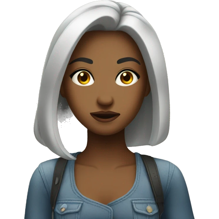 girl with sassy attitude emoji