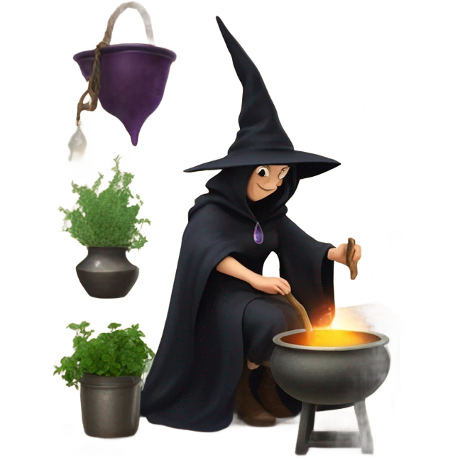 witch in Kitchen emoji
