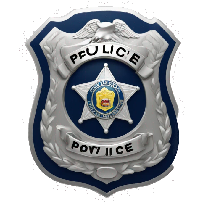 police badge emoji