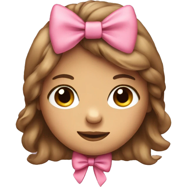 girl teddy bear with hair bow  emoji