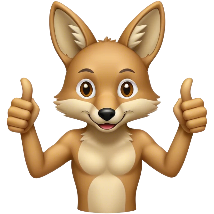 Thumbs Up Coyote  emoji