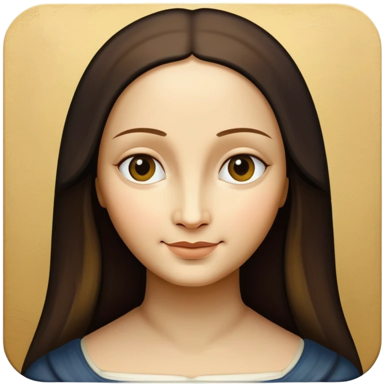 Mona Lisa painting emoji