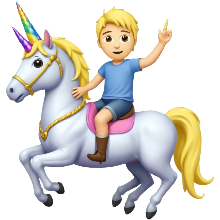 Bob the minion on a unicorn emoji