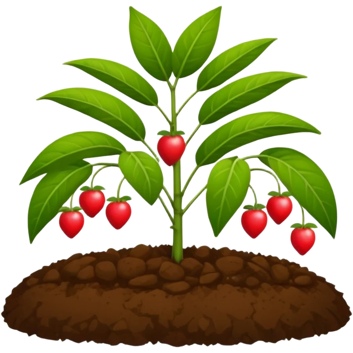 fruit plant garden bed emoji
