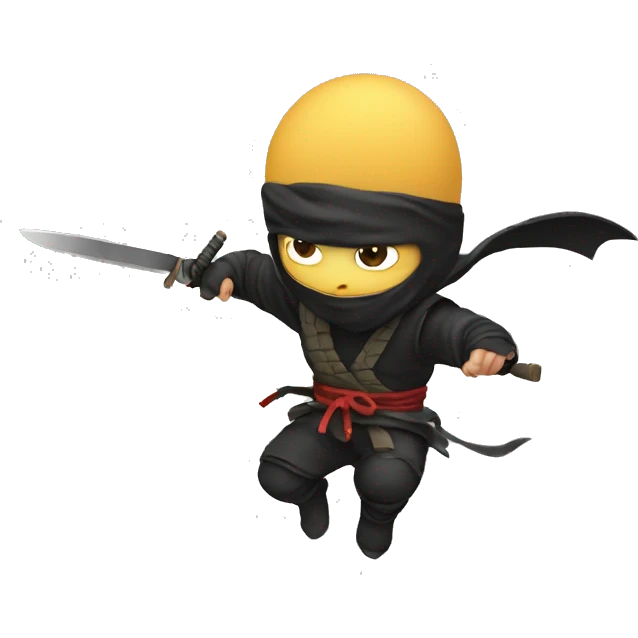 small old rogue ninja start flying emoji