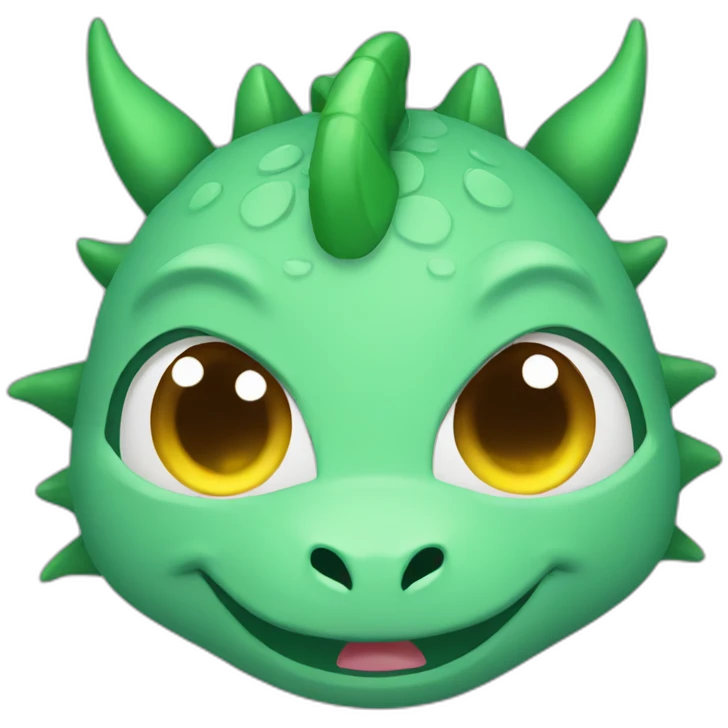 dragon cute wink emoji