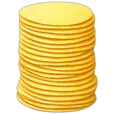 Stack of corn tortillas emoji