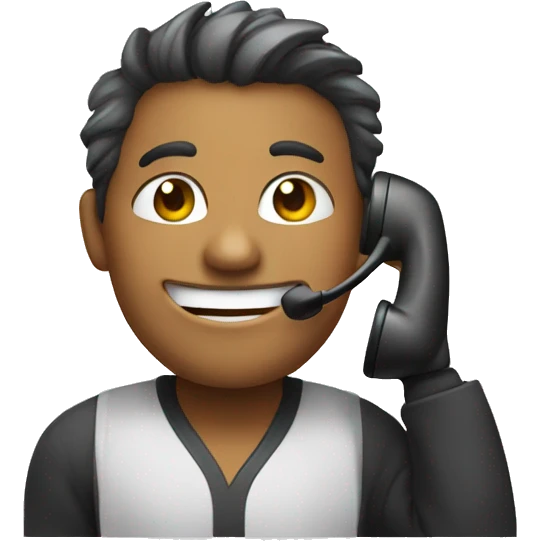 wink talking on the phone emoji