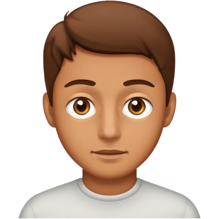 just make his eyes high and not holding that emoji