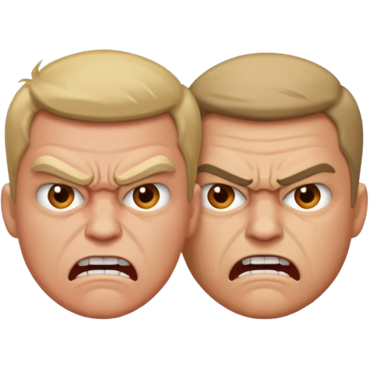 two men arguing emoji