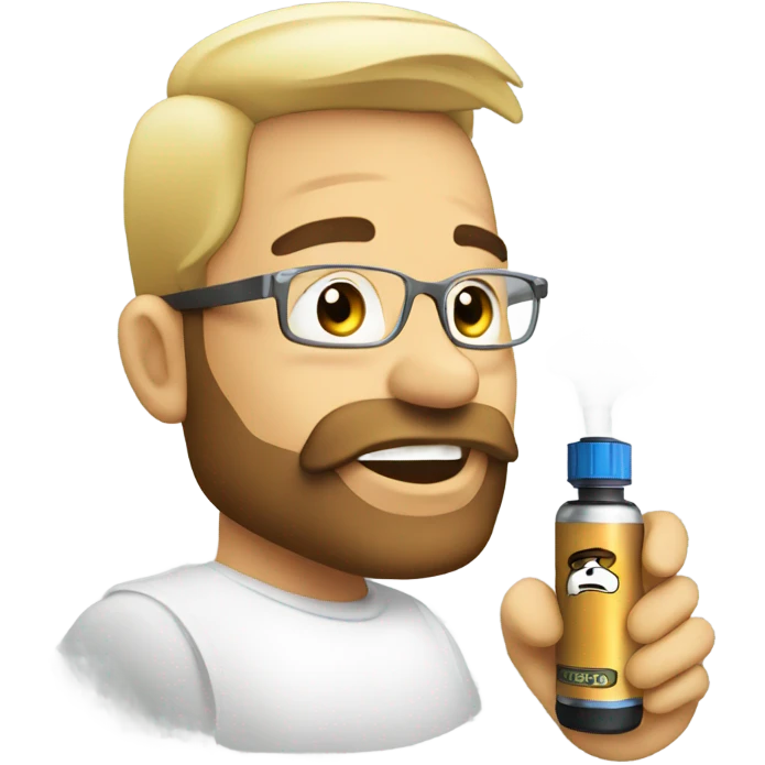 A vape vaping  emoji