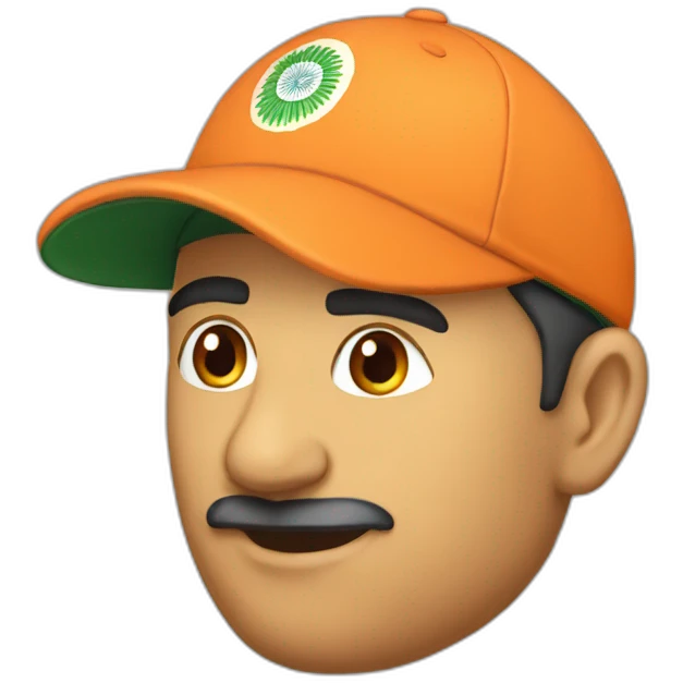 indian cricket team cap emoji