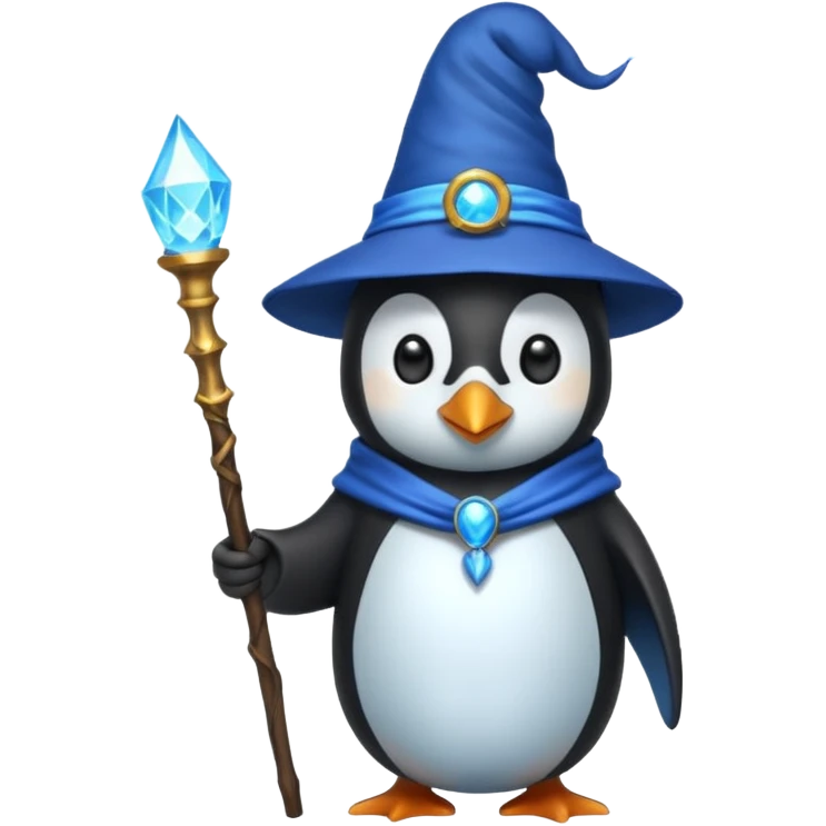 Penguin Wizard emoji
