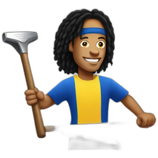 Ronaldinho ironing emoji