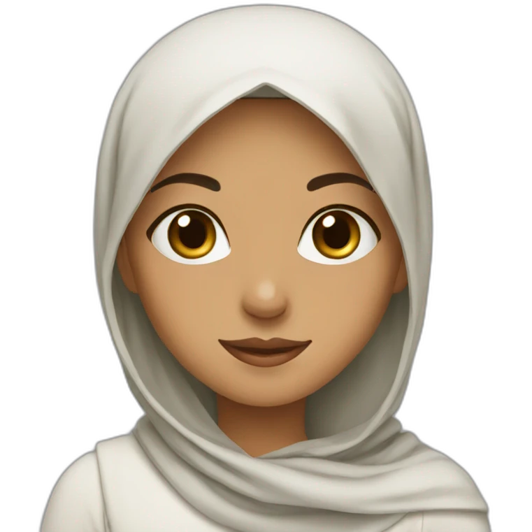 Tunisan Muslim girl emoji