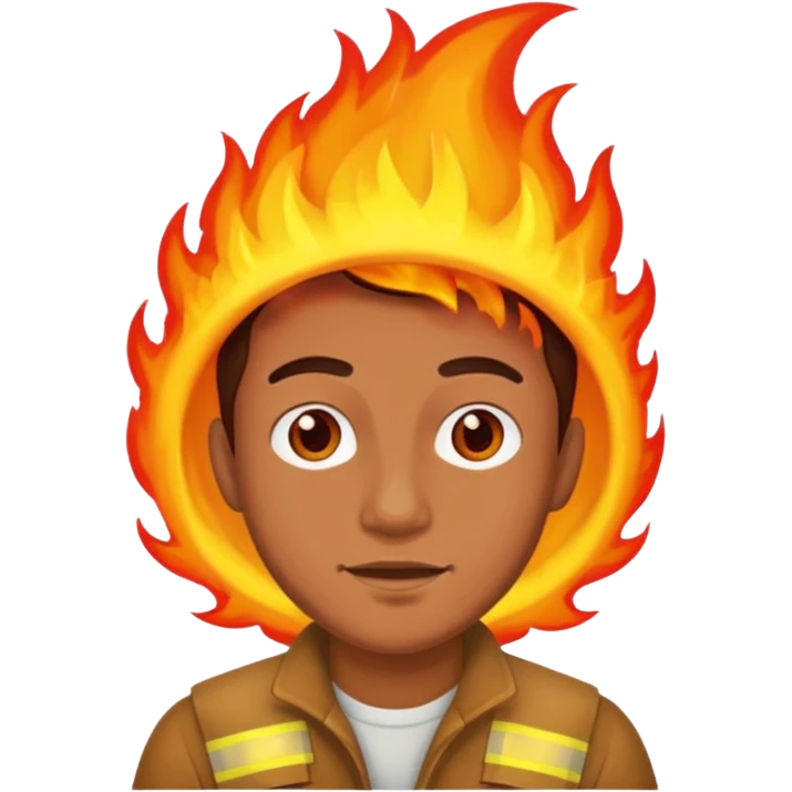fire and man  emoji