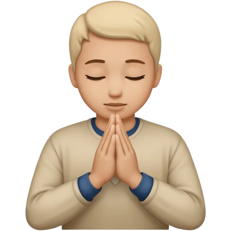  hands clasped prayer emoji