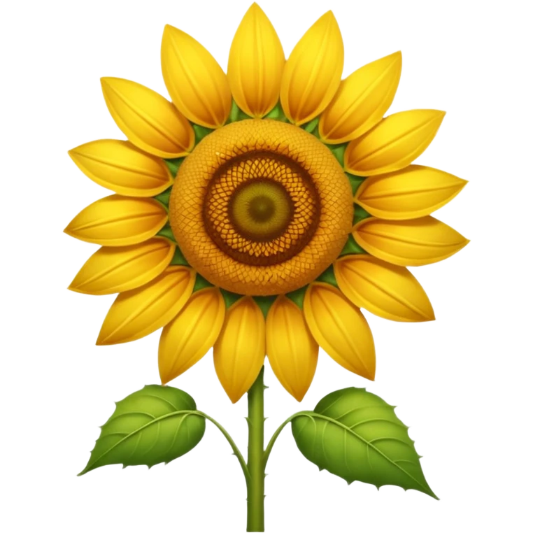 A tall summer sunflower glowing in warm golden light. emoji