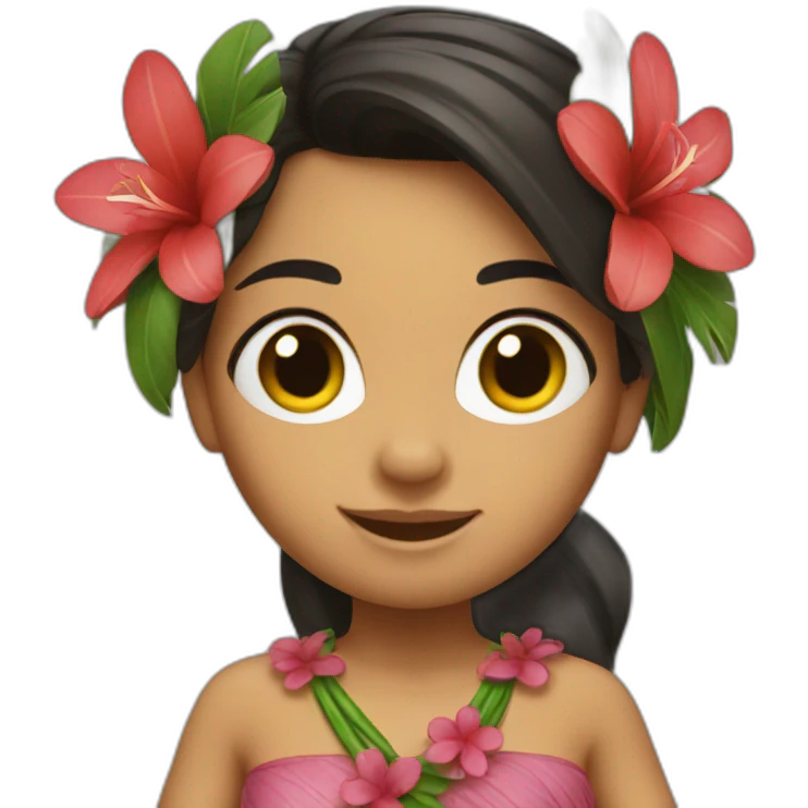 hula girl emoji