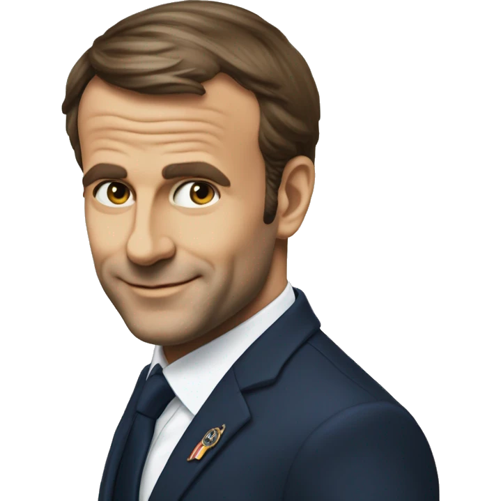 Emanuel Macron qui se gratte la tête  emoji