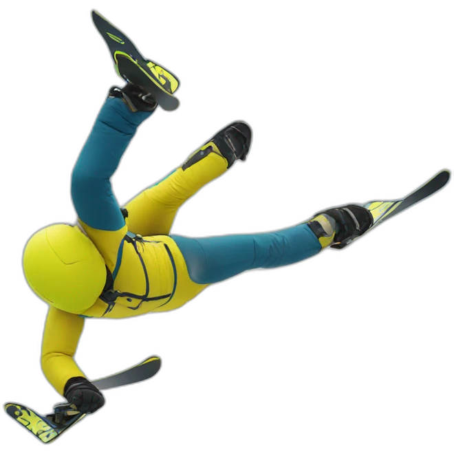 backflip in ski emoji
