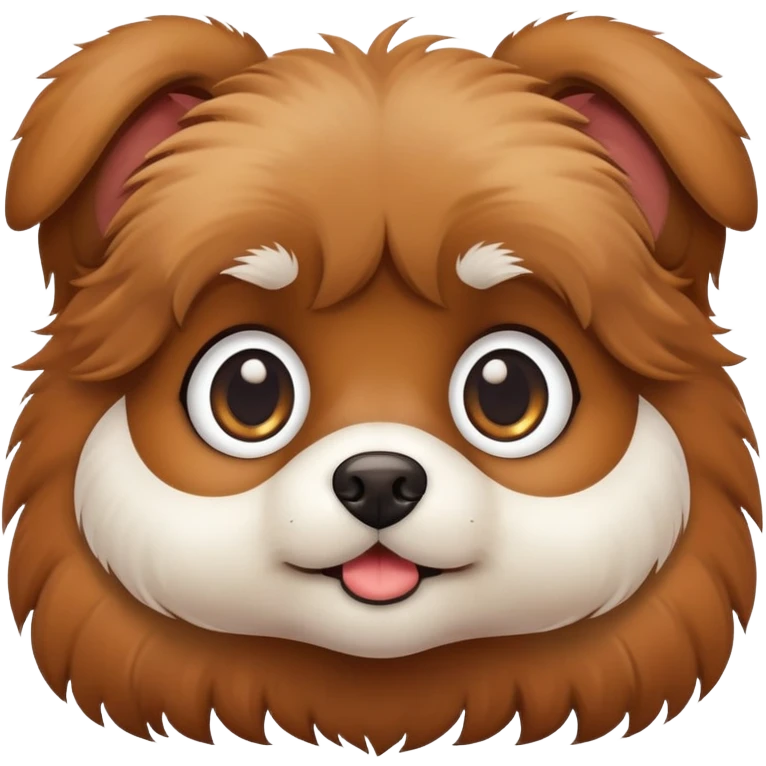 Potrait of a cute dog emoji