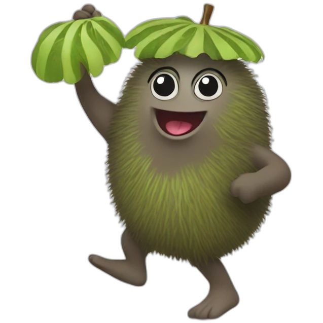 Kiwi dancing emoji