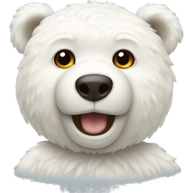 White teddy bear emoji