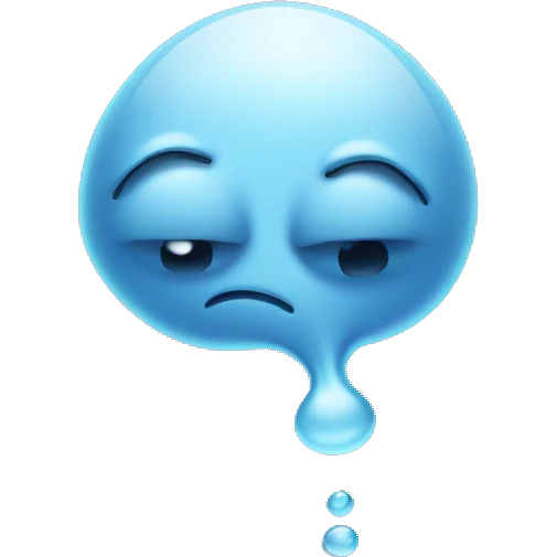 really sad sperm cell emoji